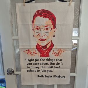 Ruth Bader Ginsburg Linen Towel  UK Radical Tea Towel NEW
